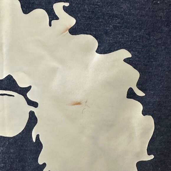 Afro Graphic Smoking Design Navy Blue T-Shirt XL 60% Polyester 35% Cotton 5% Spa - Picture 6 of 7